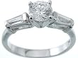 925 Sterling Silver 3 Stone CZ Ring