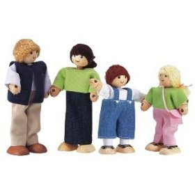 Childrens Toyshop  Toys : Family Dollhouse Set W