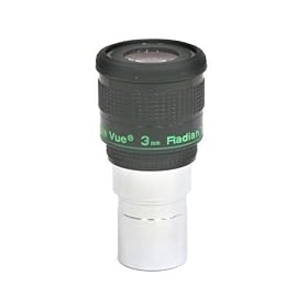 Tele Vue 3mm Radian 1.25" Wide Angle Eyepiece with 60 Degree Field of View &amp; Long Eye Relief.