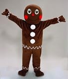 Gingerbread Man Mascot Costume Picture