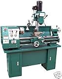 12 X 30 Metal Lathe/mill Drill Combo, Gear Driven, 1 1/2 Hp Lathe Motor, 3/4 Hp Mill Motor, 110 or 220 Volt Set Up, Ships with Standard Accessories & Full 1 Year Warrantty! Excellent Value !