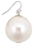 Large Faux Pearl Dangle Earring