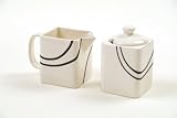 Corelle Coordinates Simple Lines Sugar & Creamer Set