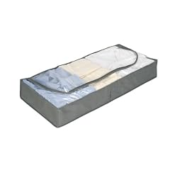 WENKO 4380710100 Unterbettkommode Libert� - atmungsaktives Vlies, 107 x 16 x 46 cm, grau
