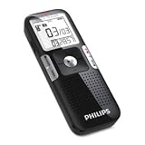Philips Voice Tracer LFH0645 4GB Digital Voice Recorder. DIGITAL VOICE TRACER LOW NOISE MICROPHONE VOICE. 4 GB Flash Memory - 1.4' LCD - Portable