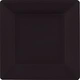 Black Party Supplies Square Dinner Paper Plates 20ct [Toy] [Toy]
