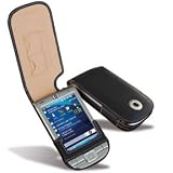 Covertec Luxury Flip Leather Case fits HP iPaq 100 110 111 112 114 series Covertec Leather Case - Black