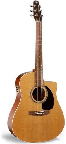 MusicalInstruments: Seagull Performer Cutaway Gloss Top Quantum II Acoustic Electric Guitar