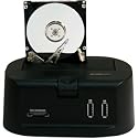 XION 2.5-Inch / 3.5-Inch SATA HDD to eSATA and USB 2.0 Dock Station XON-SAHDCB-CMBOCR (Black)