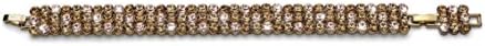 18K Gold Plated Bracelet Rose Golden Topaz Swarovski Crystals Oliver Weber Treasure 2853G