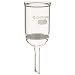 Chemglass CG-1402-10 Glass Buchner Filtering Funnel with Coarse Frit, 30mL Capacity, 8mm OD x 75mm Length Stem, 30mm Diameter