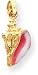 Enamel Conch/Sea Shell Charm, 14K Yellow Gold