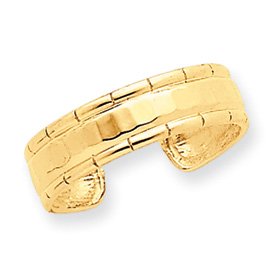 14k Fancy Toe Ring by JewelryWeb