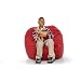 Jaxx Kids Jr Sphere Kids Foam Bean Bag Color: Cherry