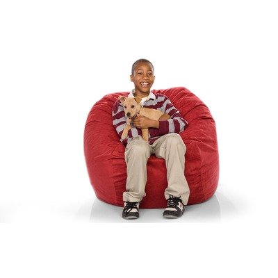 Jaxx Kids Jr Sphere Kids Foam Bean Bag Color: Cherry