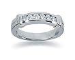 0.30 Channel Set Diamond Wedding band in Platinum