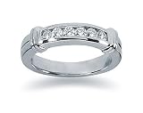 0.30 Channel Set Diamond Wedding band in Platinum