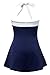 Ebuddy Vintage Sailor Pin Up Swimsuit One Piece Skirtini Cover Up Swimdress