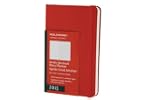 Weekly notebook. Hard red cover