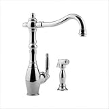 Graff G-4815-BN Corsica One Handle Kitchen Faucet with Sidespray Brushed Nickel