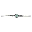 Sterling Silver Oval-cut Turquoise Cuff Bracelet