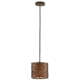 Uttermost 21855 Brandon 1 -Light Mini Hanging Shade, Rustico Finish by Uttermost