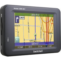 Initial Gm-351 Global Navigation Color Touch Screen Portable Gps Navigation System