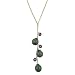 Sterling Silver 8-9mm Tahitian Drop Pearl & 4mm Diamond Cut Amethyst 