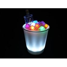 Fortune Products IB-RGBW9 LED Lighted Ice Bucket, 9.25" Diameter x 11.5" Height, 180oz Capacity, Multi-Color