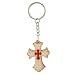 Wooden Cross Key Chain