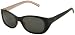 Kate Spade Sunglasses, Hattie, Black-Pearlescent Pink Frame/ Gray Lenses/ Silver Detail