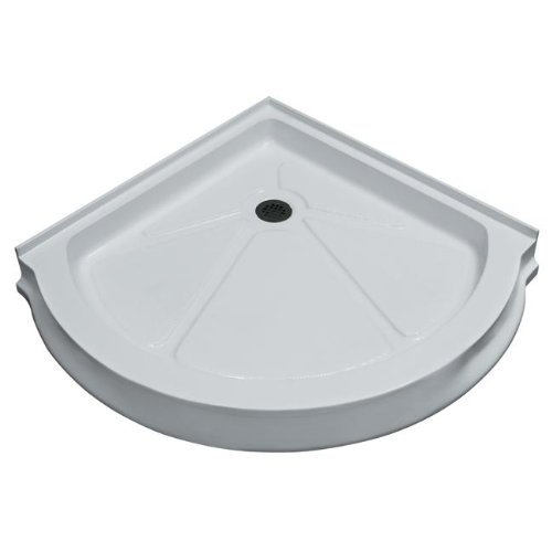 Vigo Industries VG06039WHT36 Round Tray Shower Base, White