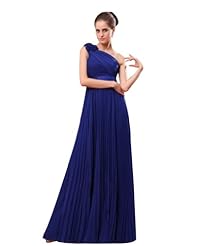 A-line Natural   Waistline One Shoulder Chiffon Evening Dress/Bridesmaid Dress/Prom Dress/Party Dress 