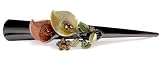 Apparel : Orange Swarovski Calla Lily Alligator Clip
