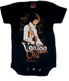 JIMI HENDRIX - Voodoo Child Creeper - Black Onesie / Baby T-shirt