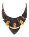 Ferrara Amber and Leather Necklace