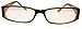 M+ Reading Glasses, 1.0 Power, Brown