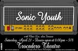 SONIC YOUTH - Limited Edition Concert Poster - by Jim Altieri