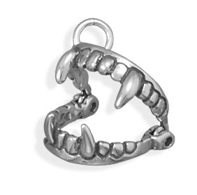 vampire teeth tattoo