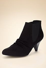 Suede Ruched Shoe Boots