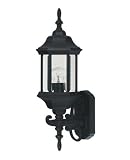 UPC 822920001871 product image for Savoy House-One Light Black Clear Beveled Glass Wall Lantern-07080-BLK | upcitemdb.com