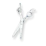 Sterling Silver Scissors Charm with 20 inch Sterling Silver Chain