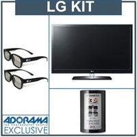 LG 55LW5600 55 inch Class 3D LED TV, Full HD 1080p Resolution - Bundle - with LG AG-F216 Cinema 3D Glasses, Family Pack, 6 Pairs & Two - LG AG-F210 Cinema 3D Glasses, Black, 2 Pack