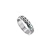 925 Sterling Silver Turqouise Celtic Southwestern Style 6mm Band