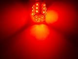 Pair of 3157 RED 20 LED Hyper LED Light Miniature Bulbs Wide View Angle (2 bulbs per order)