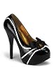 TEEZE-14, 5 3/4 Inch Heel Concealed Platform W/Scalopped Trim