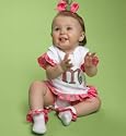 Mud Pie Initial Dress Onesie
