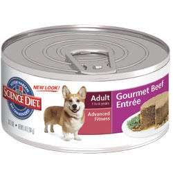 Hill's Science Diet Adult Advanced Fitness Gourmet Beef Entree Canned Dog Food