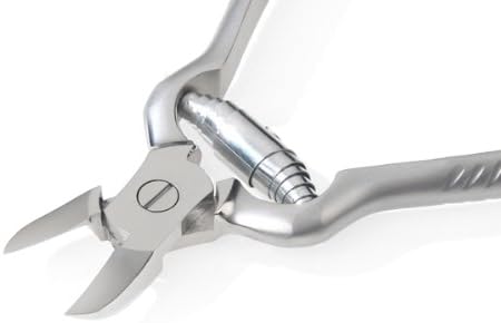 Stainless Steel Inox Nail Nippers with Barrel Spring. Made in Germany by Hardy Kniebes