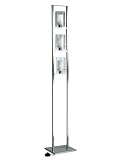 Ladder Polished Steel Candle Floor Lamp - LS-9267PS/FRO